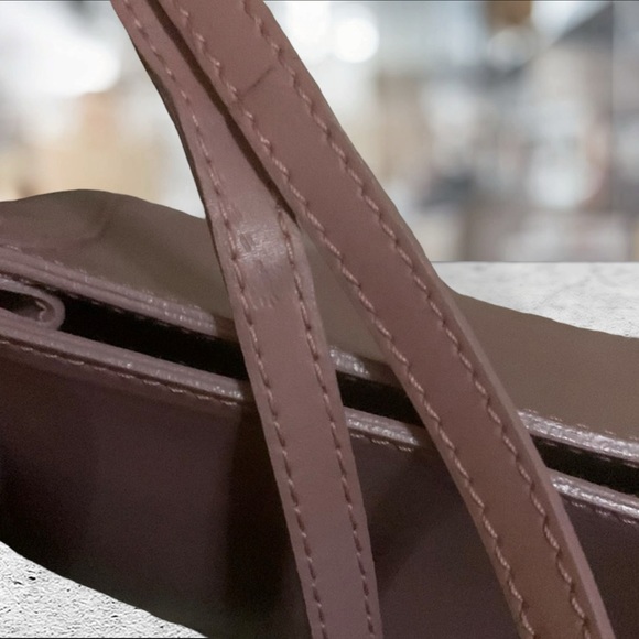 Furla Shoulder Bag Brown/Mauve Leather Made in Italy EUC - Picture 6 of 12